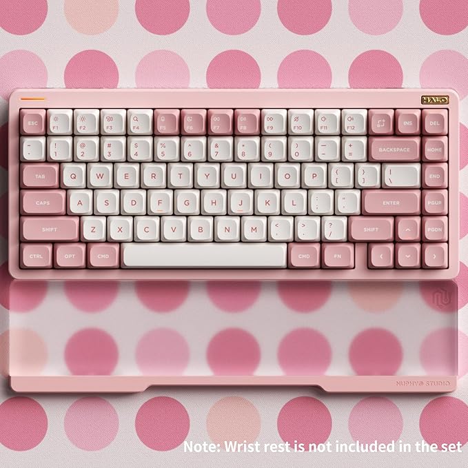 nuphy Halo75 V2 Mechancial Gaming Kyeboard75% Wireless Hot Swappable Bluetooth Keyboard83 Kyes RGB Backlit KeyboardSupport Bluetooth/2.4GHz/USB-C-Pink Blush Switch