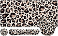 iLeadon Mouse Pad Set Desk Mat + Mouse Pad with Wrist Rest + Keyboard Wrist Rest + Coaster 4in1 Leopard Mouse and Keyboard Pad Set for Home Office Classic Leopard
