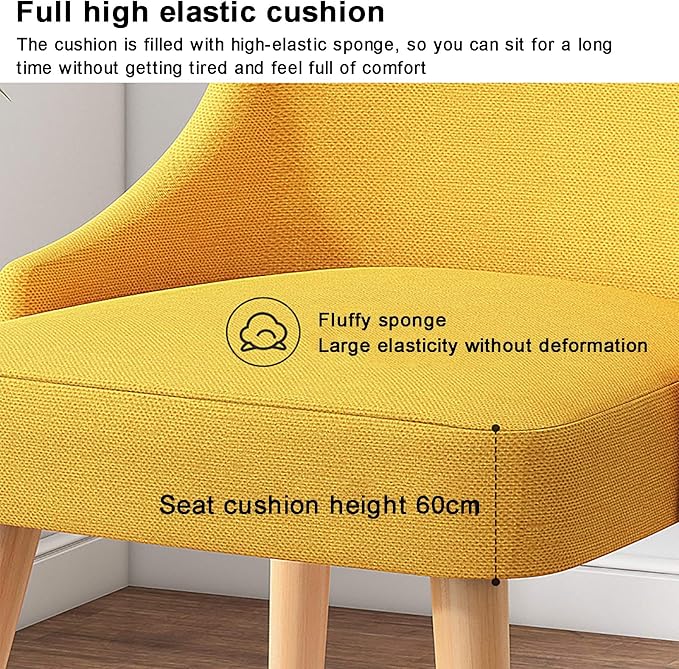 Office Chair Gaming Chair Computer Chair Office Computer Chair ErgonomicLinen Game Chair Mid-Back Conference Chair for Home ExecutiveModern No Armrest Desk Chair with Soft Seat C