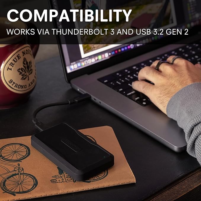 Glyph Production Technologies Atom Pro 2 External NVMe Solid State Drive (SSD) Thunderbolt 3 (4TB)