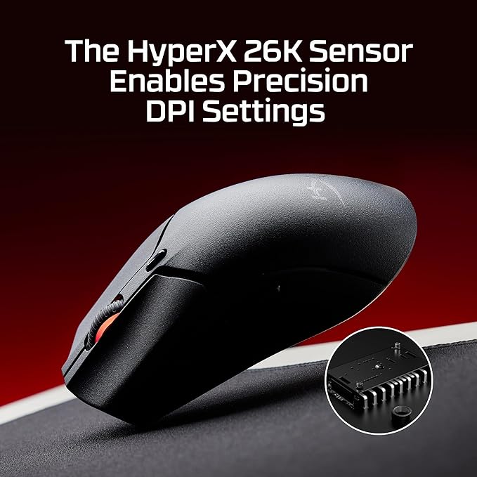 HyperX Pulsefire Haste 2 Mini – Wireless Gaming Mouse for PC Compact Lightweight Bluetooth 2.4GHz White