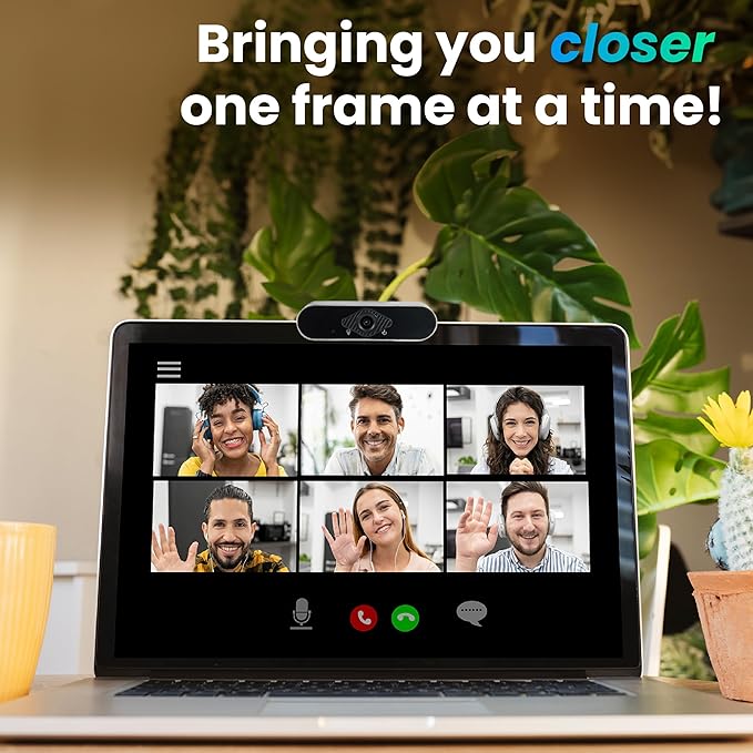 OTM Essentials HD Elite Webcam Auto Focus Mode Captures Video up to 1920 x 1080 Pixels Built-in Microphone Webcam for PC and Laptops