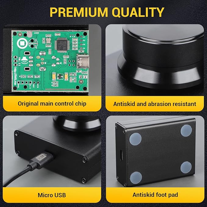 DROK USB Volume Knob Small PC Computer Speaker Volume Control Audio External USB Volume Control Knob with 1-Key Mute Function Support Win7 8 10 XP Mac Vista Android Black