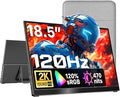Portable Monitor 18.5 inch 2K QHD 120% sRGB 120Hz Travel Monitor for Laptop MacBook Surface PC Xbox PS5 HDMI USB-C VESA Compatible Built-in Speaker