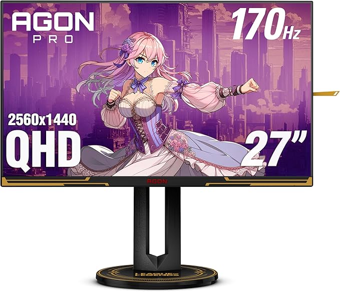 AOC Agon PRO AG275QXL 27 QHD 2K 2560x1440 170Hz 1ms G-SYNC Compatible Height-Adjustable PS5 Xbox Switch Ready