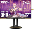 AOC Agon PRO AG275QXL 27 QHD 2K 2560x1440 170Hz 1ms G-SYNC Compatible Height-Adjustable PS5 Xbox Switch Ready
