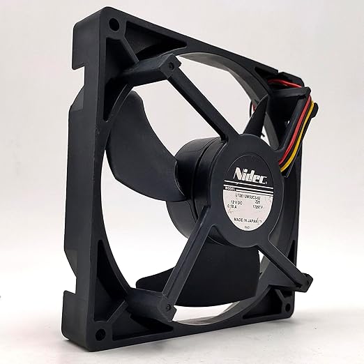 High-Performance 12V 0.16A Cooling Fan U12E12MS2C3-52 for Laptops and Electronics | 125mm x 125mm x 39mm Size