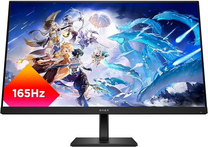 HP OMEN 32q QHD 165Hz Gaming Monitor QHD Display (2560 x 1440) IPS Panel 99% sRGB 95% DCI-P3 16:9 AMD FreeSync Premium Technology 32q (2023)