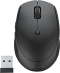 JLab GO Charge Wireless Mouse Connect Via Bluetooth or USB Wireless Dongle Multi-Device Toggle Portable Ultra-Compact and Lightweight for Work on The Go Adjustable Tracking (1 Pack)