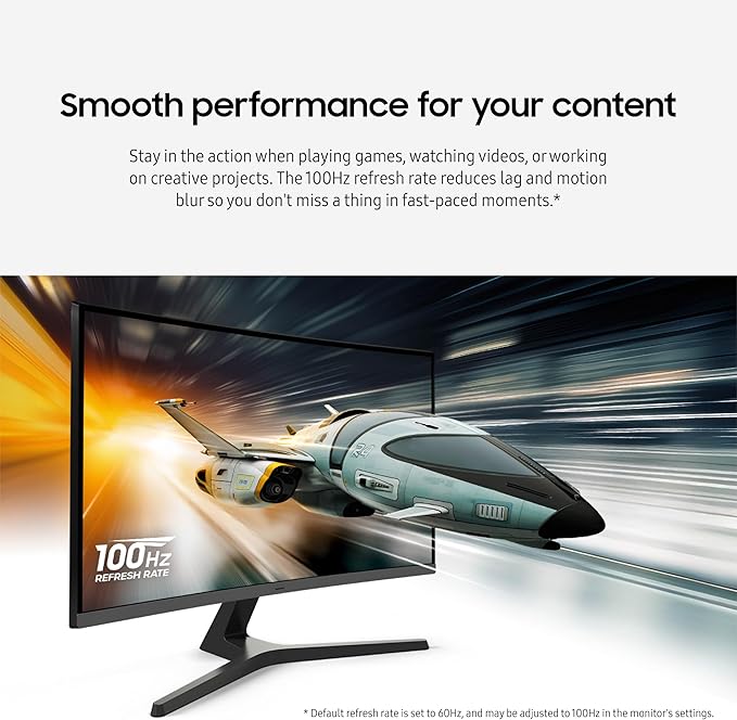 Samsung 27-inch S3 (S39GD) FHD 100Hz Curved Monitor Game Mode Eye Saver Mode Multiple Connectivity with HDMI Port Built-in Speakers LS27D396GANXZA 2025