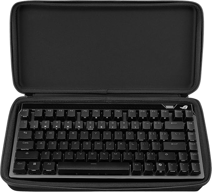 ASUS ROG Falchion Ace 75 HE Wired Analog/Hall Effect Gaming Keyboard – 75% TKL USB Hot Swappable HFX V2 Magnetic Switch Rapid Trigger 8KHz Polling ABS Keycap Carry Case Web-based Config - Black