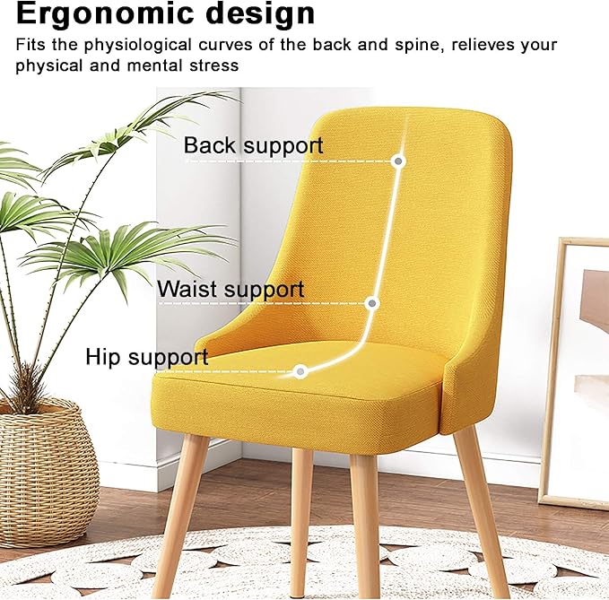 Office Chair Gaming Chair Computer Chair Office Computer Chair ErgonomicLinen Game Chair Mid-Back Conference Chair for Home ExecutiveModern No Armrest Desk Chair with Soft Seat C
