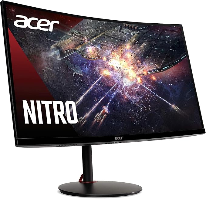 acer Nitro XZ270U Pbmiiphx 27 1500R Curved WQHD (2560 x 1440) VA Zero-Frame Gaming Monitor with Adaptive-Sync Technology 165Hz Refresh Rate 1ms VRB (Display Port &amp 2 x HDMI Ports) Black
