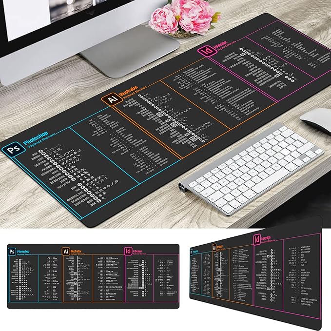 Designer Photo Editing Software Mouse mat photoshop shortcut Keyboard tips gifts for beginner photographers giftsphotography gifts mouse pad large desk mats KMH