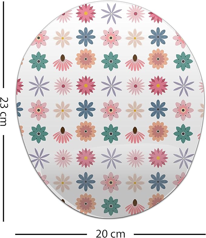 Ergonomic Mouse Pad with Wrist Rest Digital Printed Mouse Mat for Tendon Sheath Problems Non-Slip Base for Office and Home Size: 20 x 23 cm