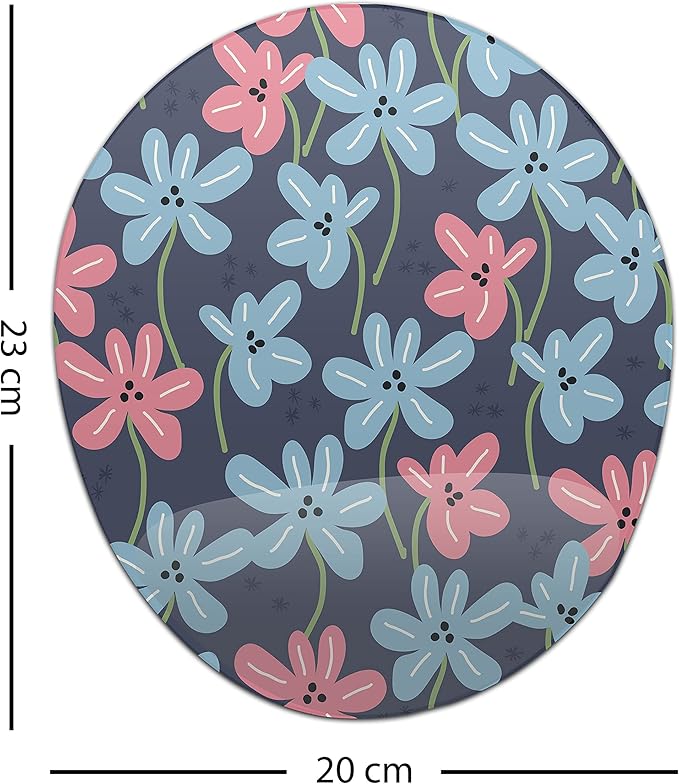 Ergonomic Mouse Pad with Wrist Rest Digital Printed Mouse Mat for Tendon Sheath Problems Non-Slip Base for Office and Home Size: 20 x 23 cm