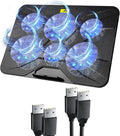 AICHESON 003 Blue Laptop Cooling Pad and 2 x 1.3m USB A to A Cables Set