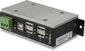 StarTech.com 4-Port USB 2.0 Hub - Metal Industrial USB-A Hub with ESD &amp 350W Surge Protection - Extended Operating Temp -40 to 185°F - Din Rail/Wall/Desk Mountable - USB Expander Hub TAA