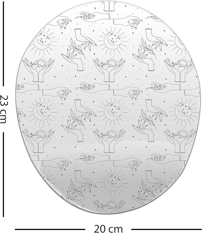 Ergonomic Mouse Pad with Wrist Rest Digital Printed Mouse Mat for Tendon Sheath Problems Non-Slip Base for Office and Home Size: 20 x 23 cm