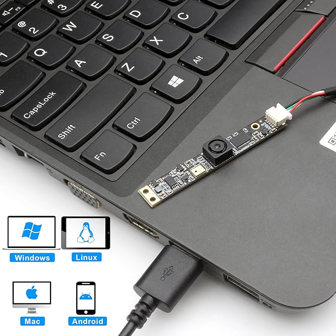 SVPRO 8MP USB Camera Module with Microphone for Computer LaptopFixed Focus UVC Lightburn Camera Micro Embedded Webcam Board for WindowsLinuxAndroidMac OS
