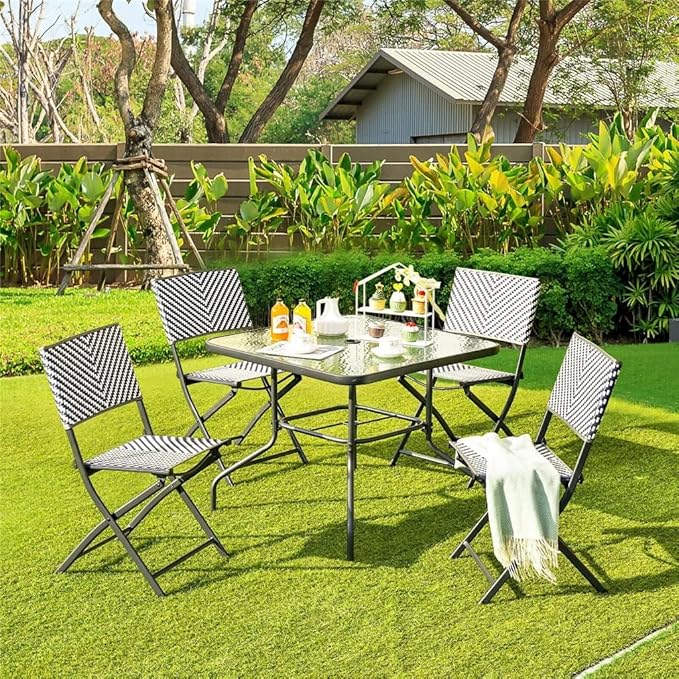 Office Chair Gaming Chair Computer Chair A Set of 4 Patio Folding Dining Chairs Camping Portable Garden