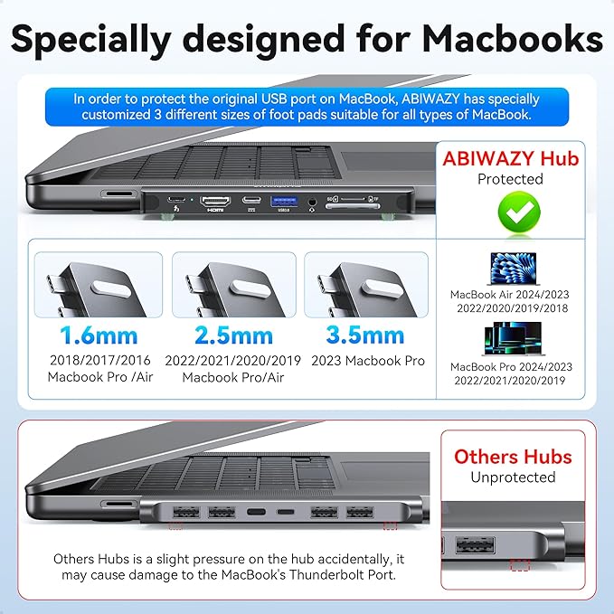 USB C Adapter HDMI USB Multiport Hub8 in 2 Accessories with HDMIThunderbolt 3USB C and 3 USB A 3.0 Data Ports SD TF Card Reader Audio(Black)