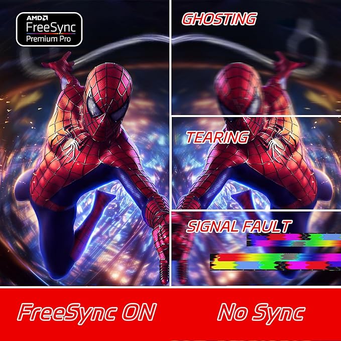 27 1440P QHD Curved Gaming Monitor – 165Hz 1ms 1800R Curve FreeSync/G-Sync Compatible Eye Protection Slim Bezel HDMI/DP Ports Height Adjustable VESA Stand
