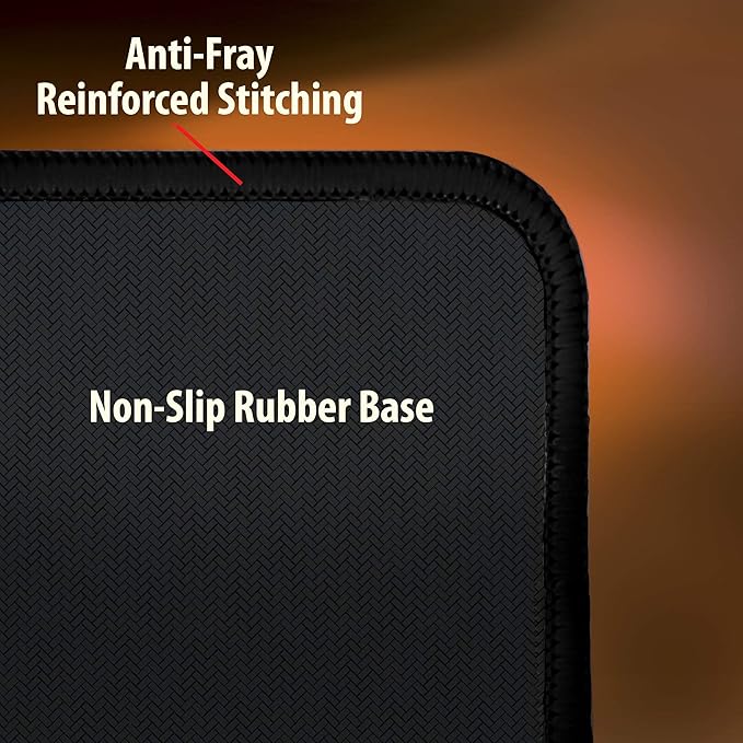 ENHANCE Extended Gaming Mouse Pad XL Mouse Mat Desk Accessories - Anti-Fray Stitching and Low-Friction Tracking Surface Non-Slip Backing for Professional eSports - Dimensions: 80 x 32.5 cm - Galaxy