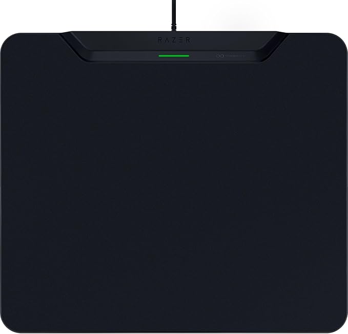 Razer HyperFlux V2 Wireless Charging System: Continuous Charging Gaming Mouse Mat &amp Puck - Seamless Auto-Pairing - HyperSpeed Multi-Device Connectivity - Anti-Slip Rubber Base - Hard Surface Editi