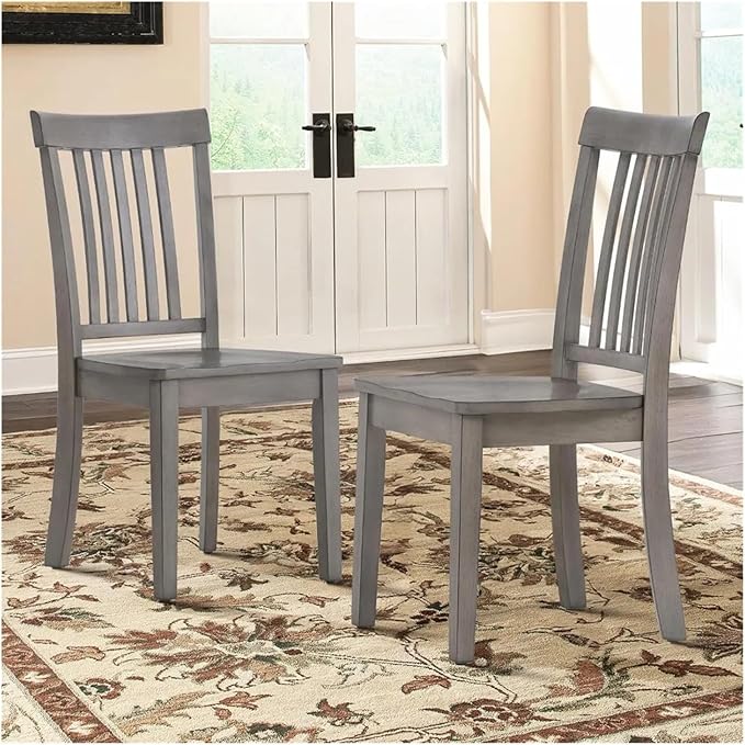 Adjustable Office Computer Chair with Armrest 1pcs Light Grey Wooden Spindle Back Kitchen Dining Chair Home Furniture