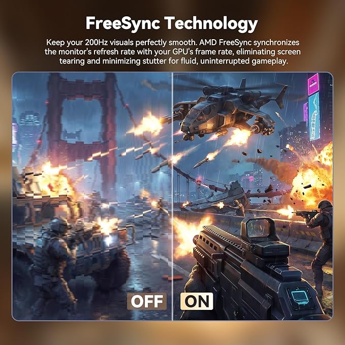 24 Inch Curved 200hz Gaming Monitor FHD 1080p Computer Monitor with 3000R 4000:1 Contrast 1ms Response Time 99% sRGB AMD FreeSync Eye Care HDMI 2.0 &amp DP 1.4 VESA Mount for Game &amp Offi