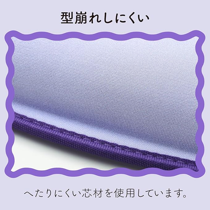 Elecom Mouse Pad Wrist Rest Short Wave UKIU Purple MOH-UKS01PU