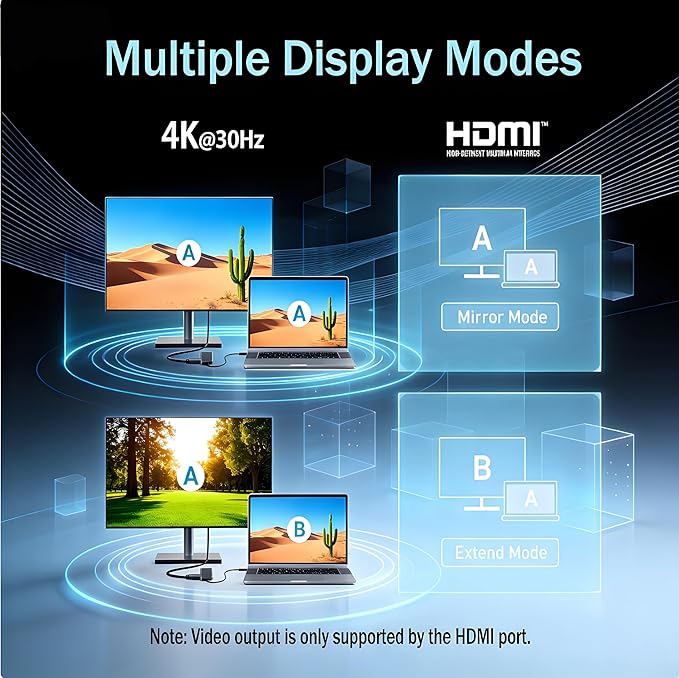 9in1 Universal Docking Station 2 Monitors(1MK33AA#ABA) Compatible with HP Universal Docking Station (1MK33AA#ABA) USB C Hub with 2xDPRJ45Max 90W PD3xUSB 2.01xUSB-C