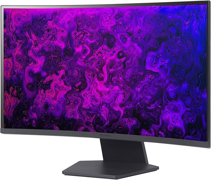 LG 27 QHD Gaming Monitor Ultragear Curved Display 180Hz 1ms 1000R AMD FreeSync HDR10 99% sRGB Black Stabilizer DAS Crosshair FPS Counter HDMI x2 DisplayPort Borderless Design Black
