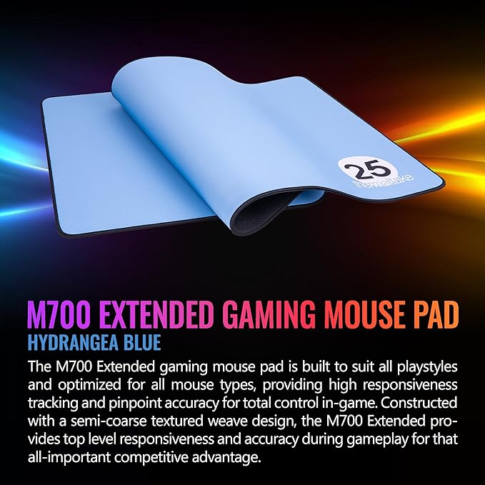 Thermaltake M700 Extend Gaming Mouse Pad 900mm x 400mm Hydrangea Blue GMP-TTP-HABSEC-01