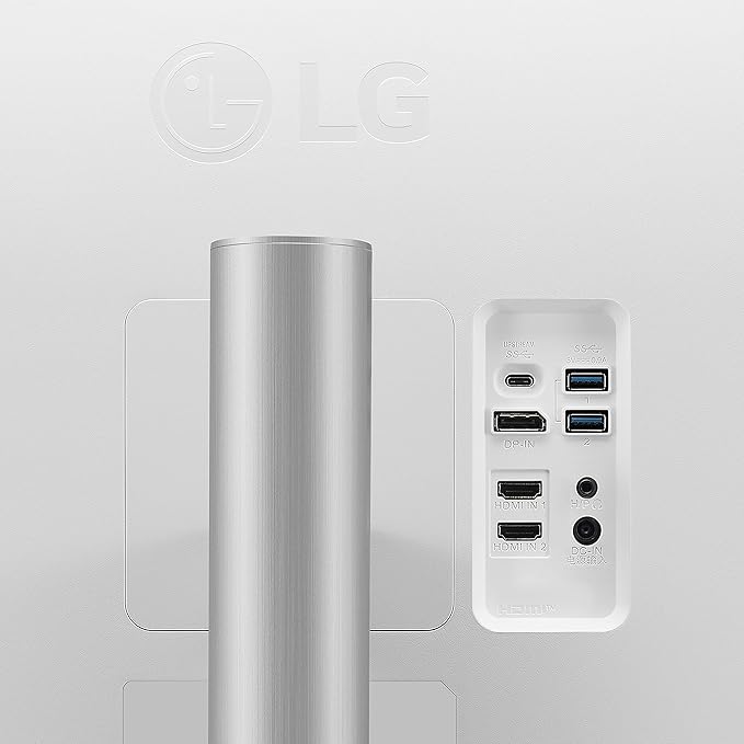 LG 32UP550-W 32 Inch Ultrafine (3840 x 2160) VA Display with AMD FreeSync DCI-P3 90% Color Gamut with HDR 10 Compatibility and USB Type-C Connectivity – Silver/White