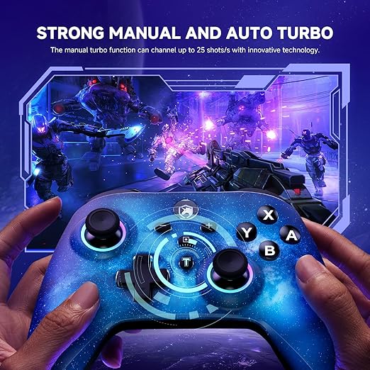 ECHTPower Switch 2 Controller 2025 Wireless Controller with RGB/Macro/Shift/Turbo/Vibration 1000mAh Bluetooth Controller Compatible with Switch/Switch 2/PC/Adroid/iOS
