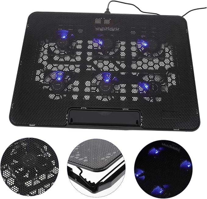 Generic Adjustable Laptop Cooling Pad USB Port Ergonomic Stand for Laptops Portable Cooler for Reduced Neck and Shoulder Pain for Use