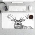 XXL Gaming Mouse Pad Animal Deer XXL Gaming Mouse Pad Large Desk Mat Protector for Desktop Anti-Slip Rubber Extended Computer Keyboard Mat Writing Pad Mousepad for Work Office 15.7 * 35.4 inB-396