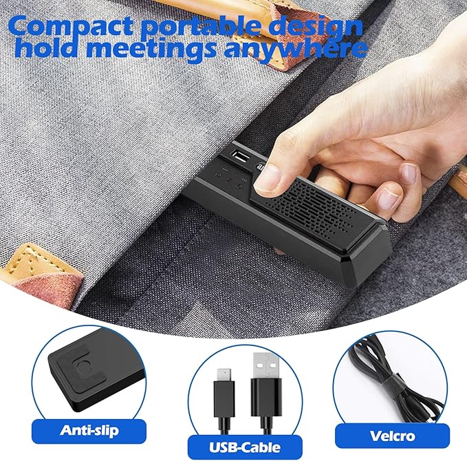3 in 1 USB Computer Speaker with Microphone PC Laptop Desktop Conference Speaker with Mic for Smart Home Office and Online Study360 Degree Enhanced