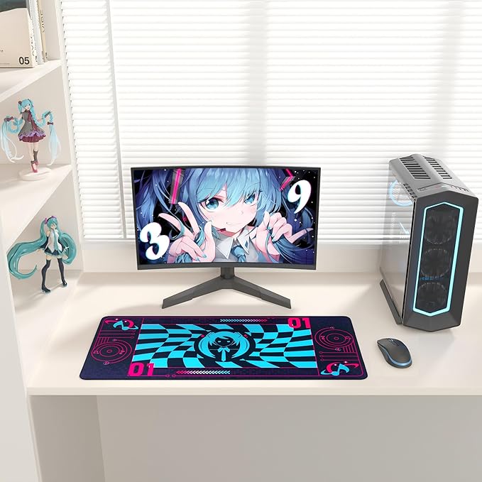 Mouse Pad Inspired Design Hatsune Miku 35.4x15.7 Gaming Desk Mat