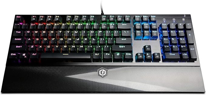 CyberpowerPC Skorpion K2 CPSK303 RGB Mechanical Gaming Keyboard with Kontact ™ Red (Linear) Mechanical SwitchesBlack