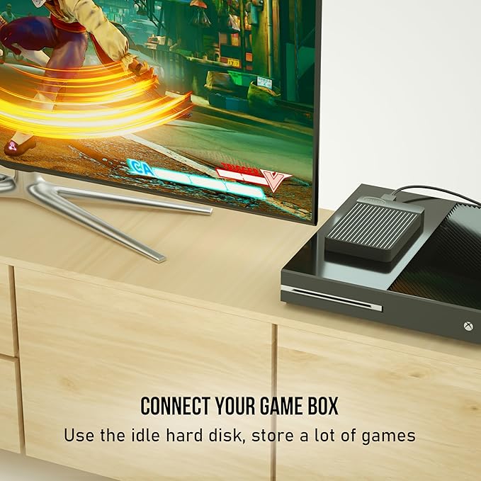 Portable External Hard Drive Ultra Slim 2.5'' USB 3.0 HDD Storage for Mac PC Laptop PS4 Xbox one (500GB)