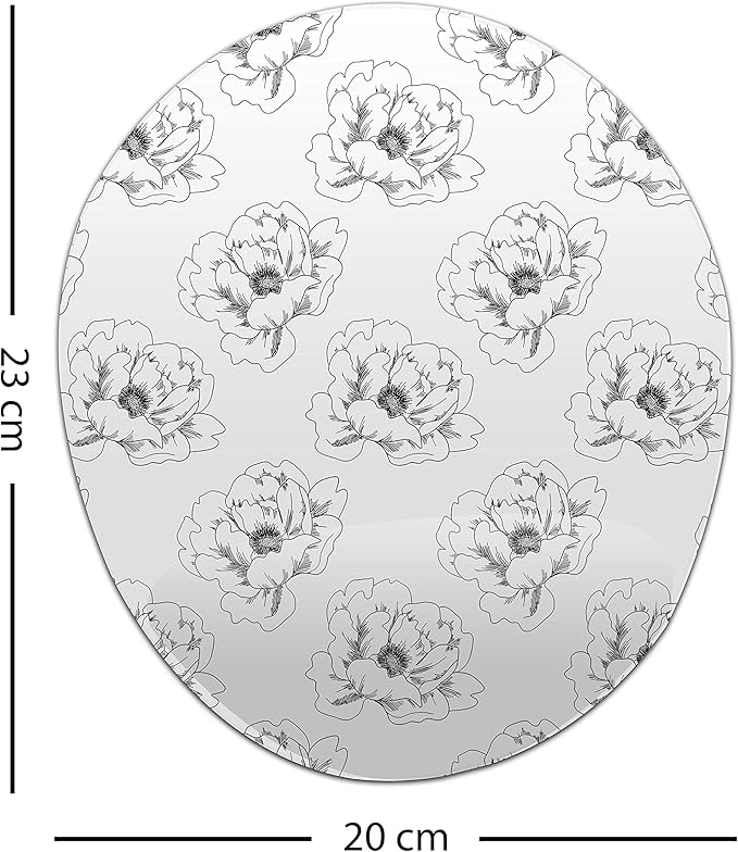 Ergonomic Mouse Pad with Wrist Rest Digital Printed Mouse Mat for Tendon Sheath Problems Non-Slip Base for Office and Home Size: 20 x 23 cm