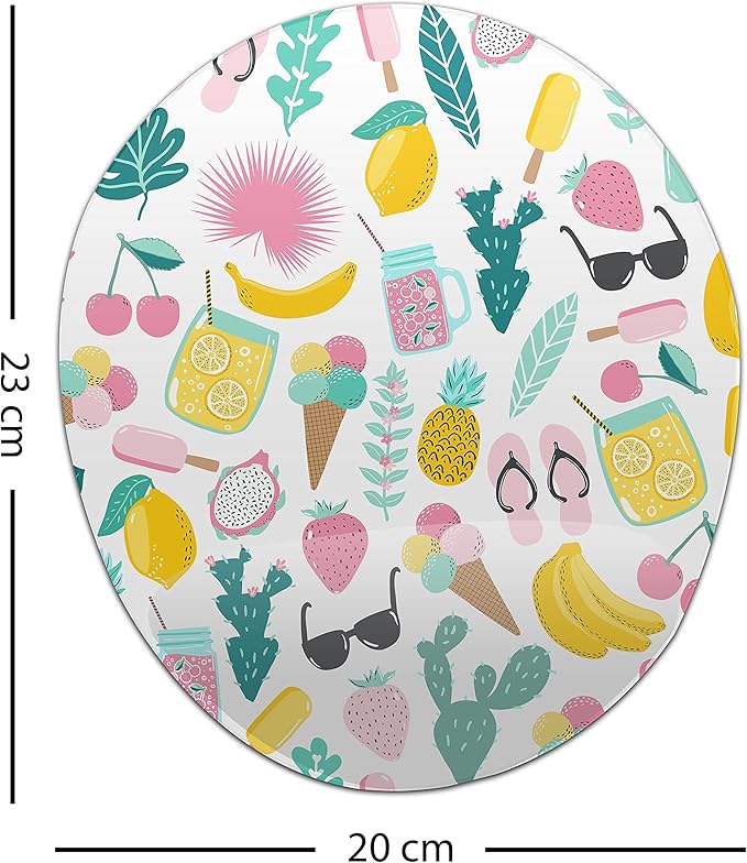 Ergonomic Mouse Pad with Wrist Rest Digital Printed Mouse Mat for Tendon Sheath Problems Non-Slip Base for Office and Home Size: 20 x 23 cm