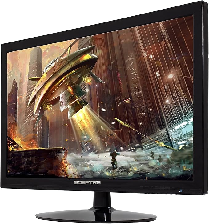 Sceptre 24 Inch Prime Monitor 99% sRGB Build-in Speakers HDMI x2 VGA Machine Black 2025 (E248W Series)