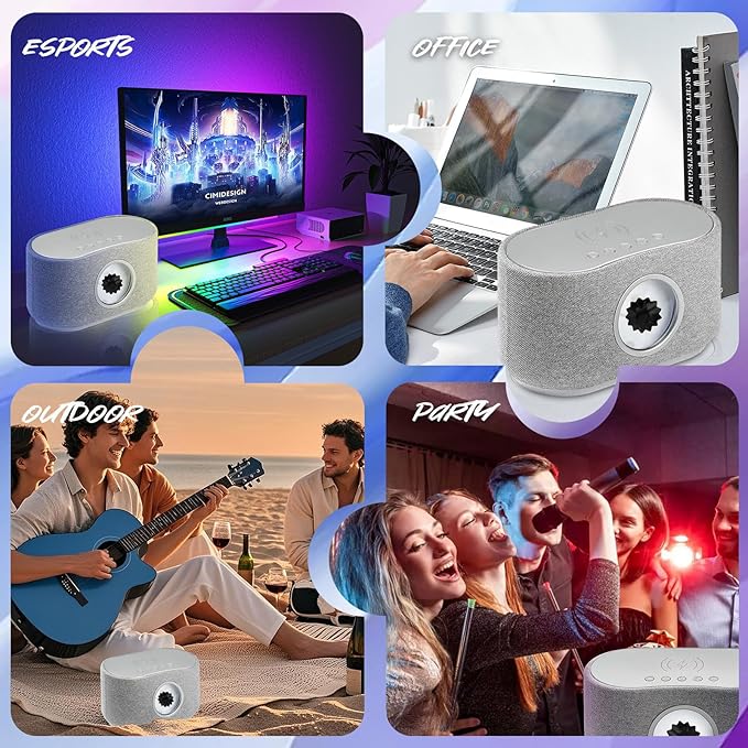 Ferrofluid Speaker Ferroflud Music Audio Visual Bluetooth Speaker Dynamic Ferrofluid 30W Powered Magnetic Fluid Speaker with 15W Wireless Charging/3-Mode/Led Light for PC/Desk Toy/Home/Office/Study