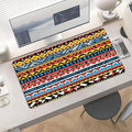 XXL Gaming Mouse Pad Boho Aztec Large Desk Mat Protector for Desktop Anti-Slip Rubber Extended Computer Keyboard Mat Writing Pad Mousepad for Work Office Home15.7 * 35.4 in A-692