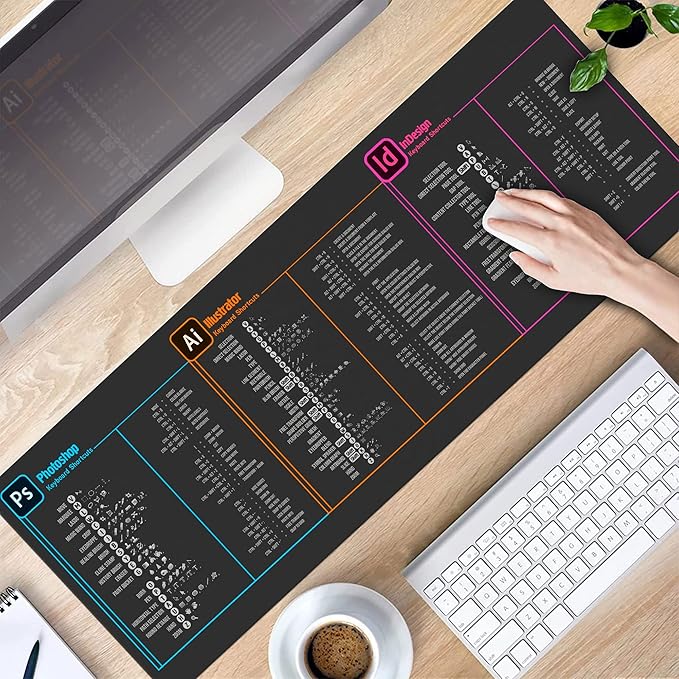 Designer Photo Editing Software Mouse mat photoshop shortcut Keyboard tips gifts for beginner photographers giftsphotography gifts mouse pad large desk mats KMH