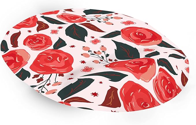 Ergonomic Mouse Pad with Wrist Rest Digital Printed Mouse Mat for Tendon Sheath Problems Non-Slip Base for Office and Home Size: 20 x 23 cm